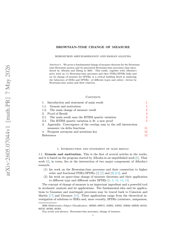 First page