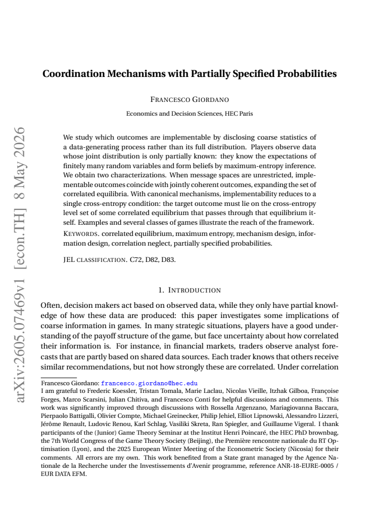 First page