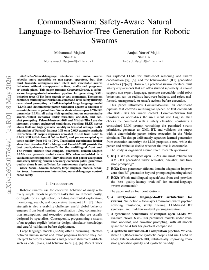 First page