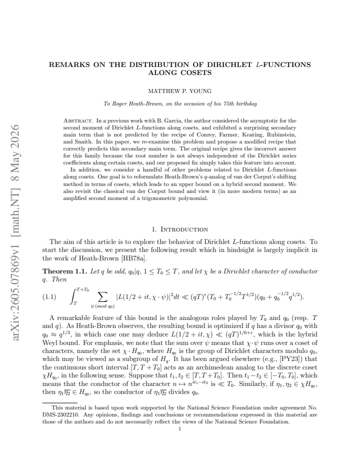 First page
