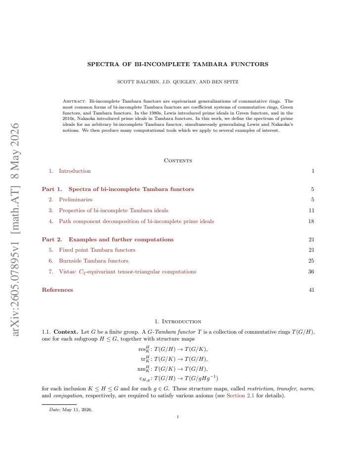 First page