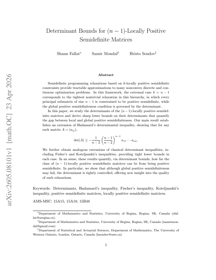 First page
