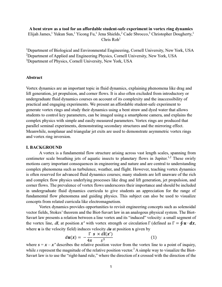 First page