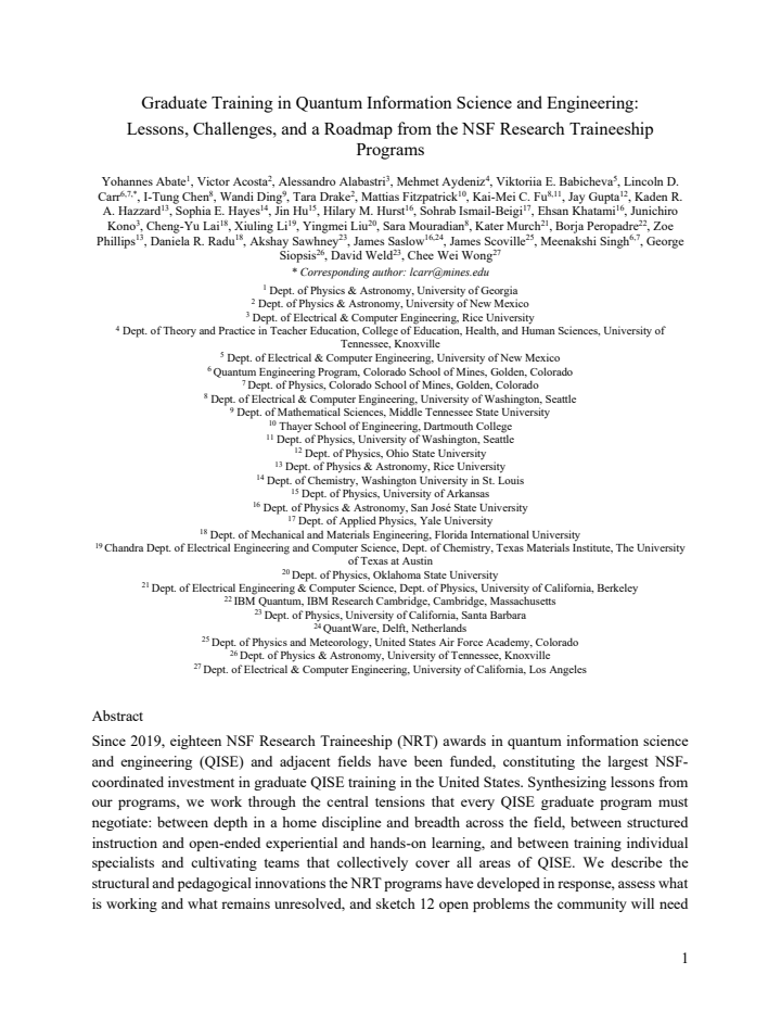 First page
