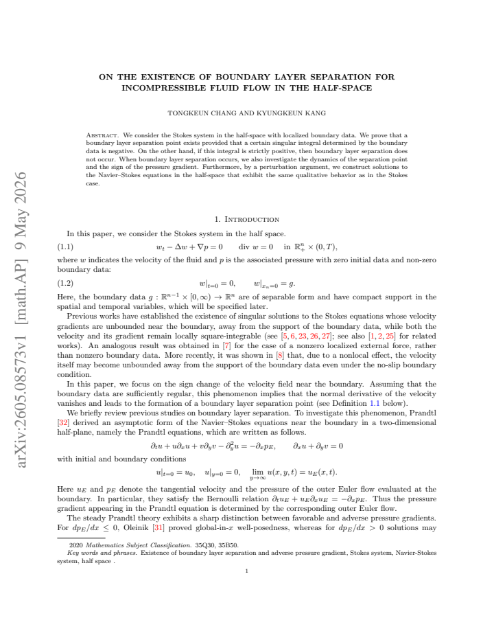First page