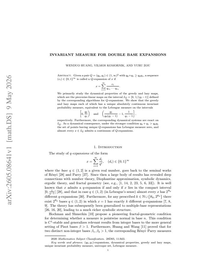 First page