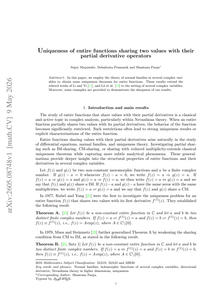 First page