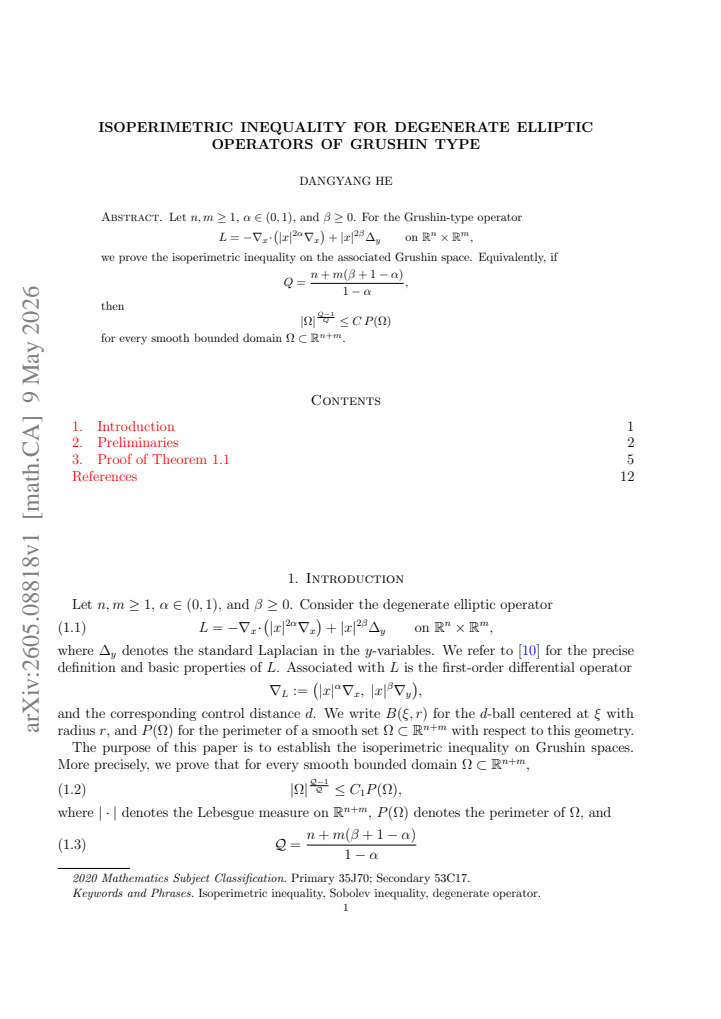 First page