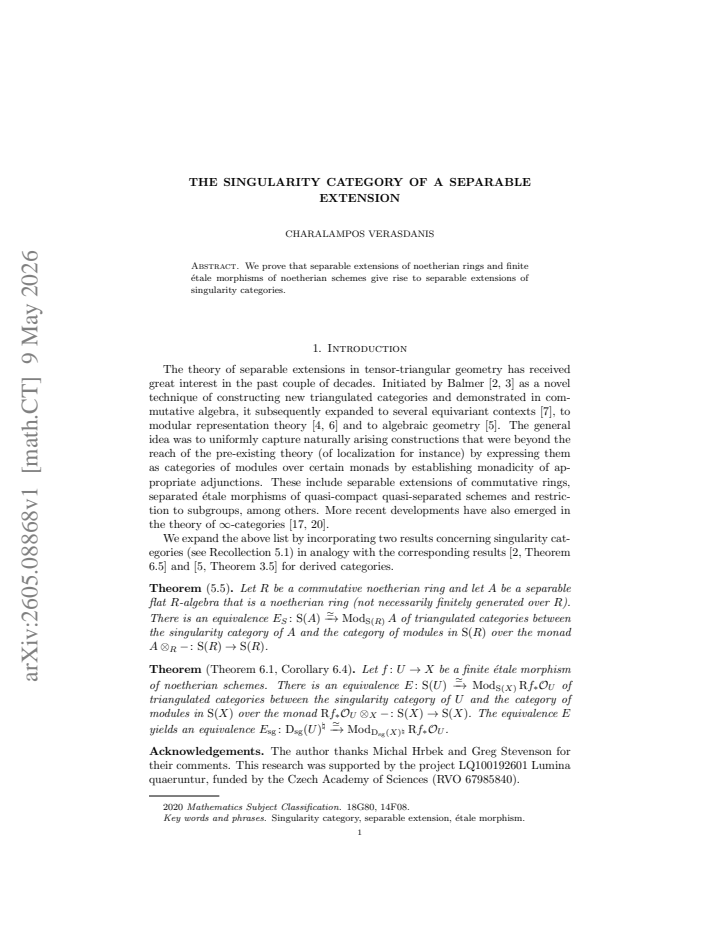 First page