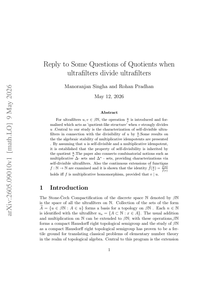 First page