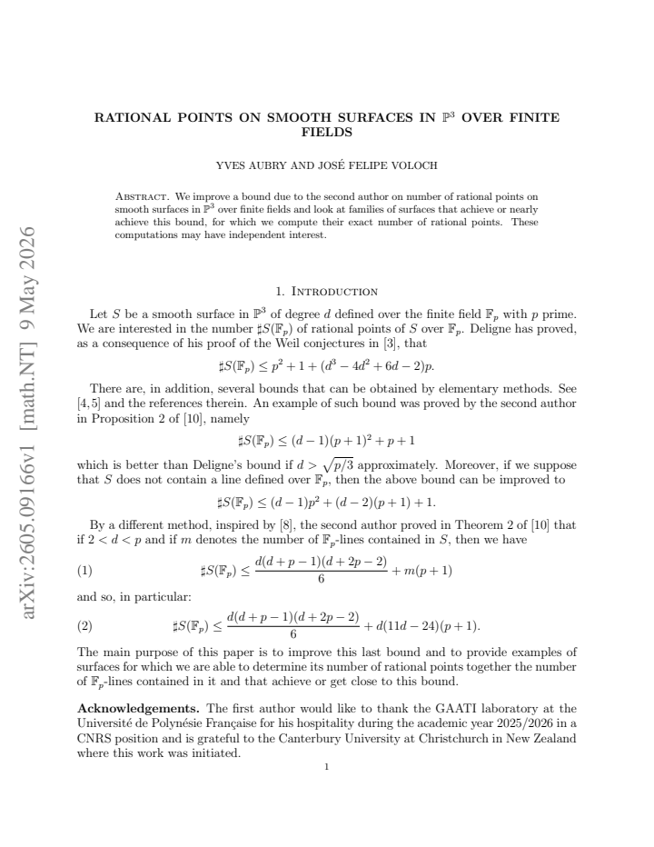 First page