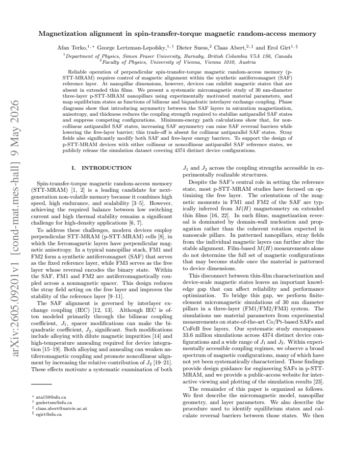 First page