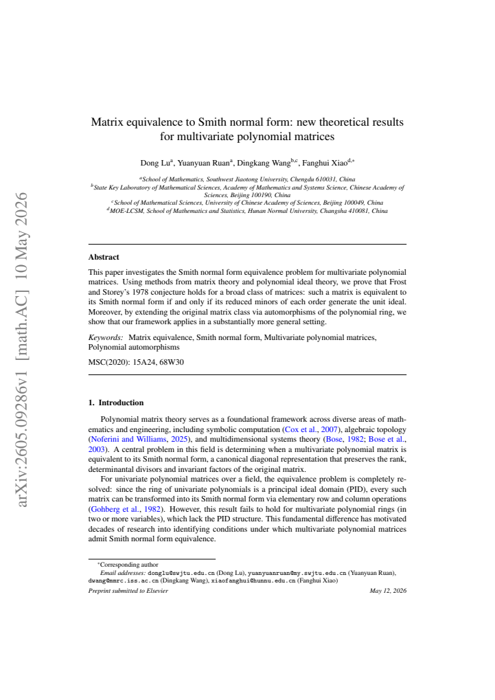 First page