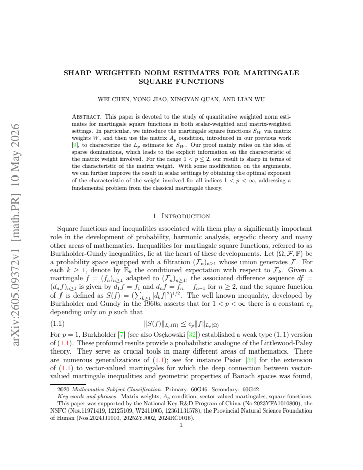 First page