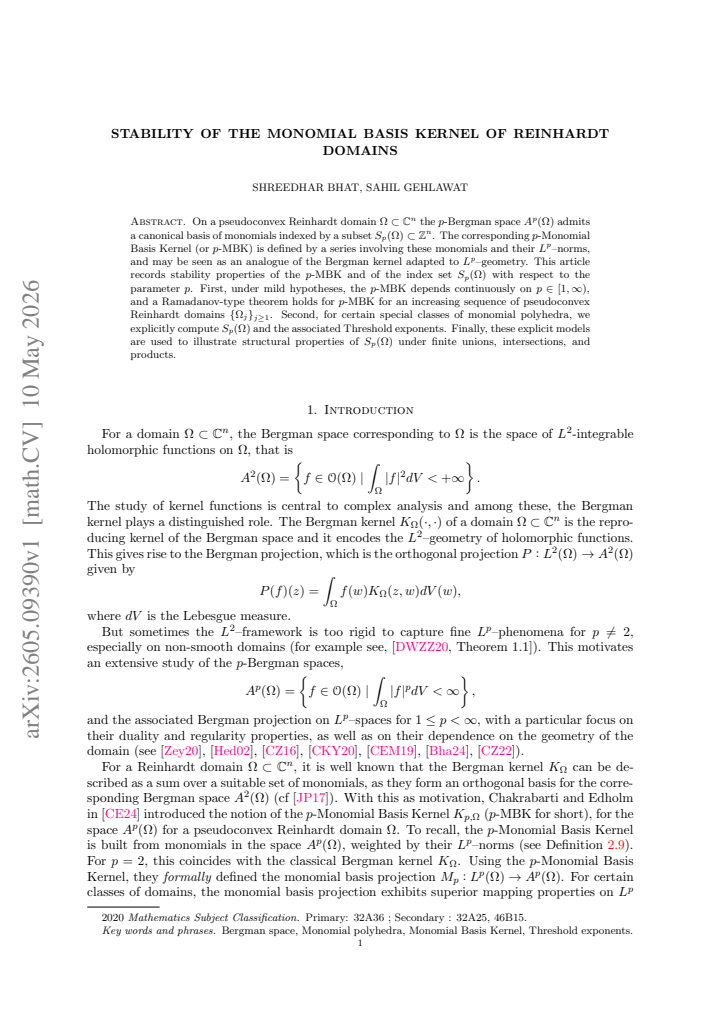 First page