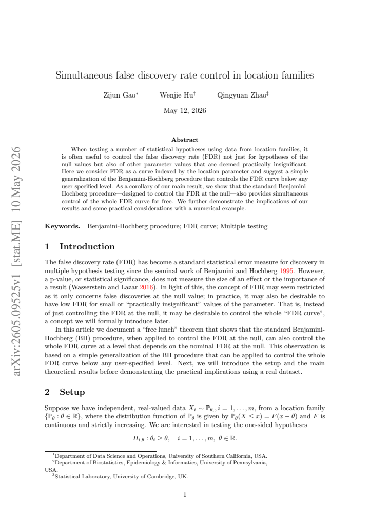 First page