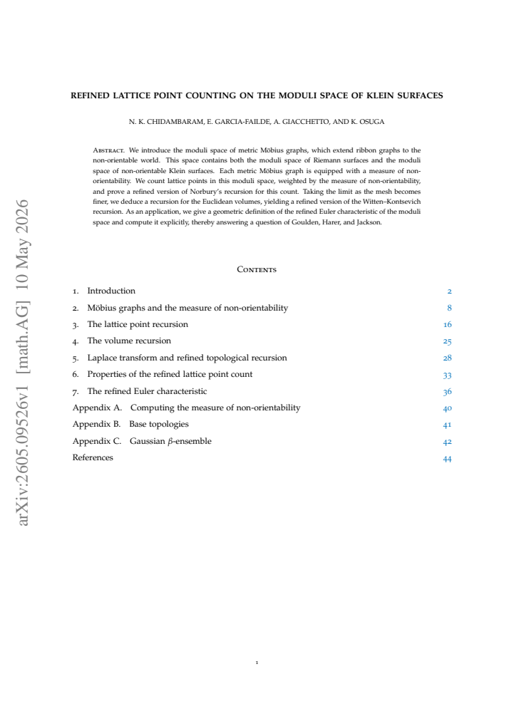 First page