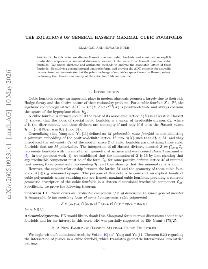 First page