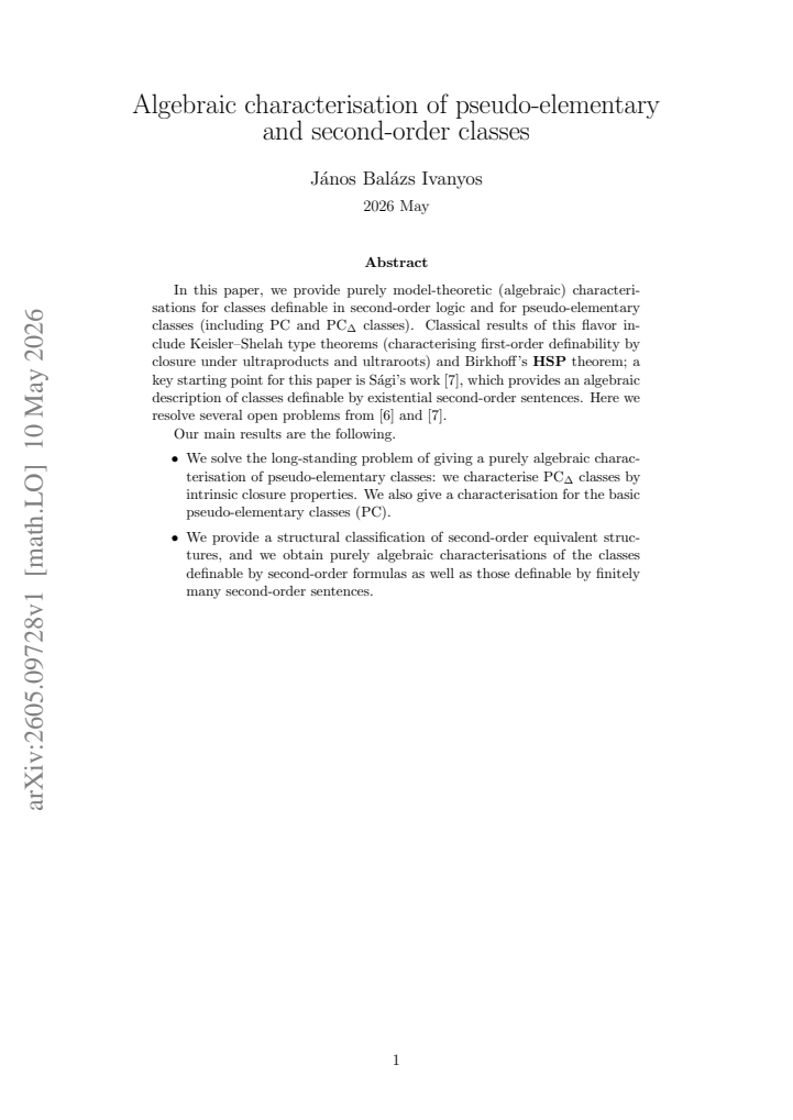 First page