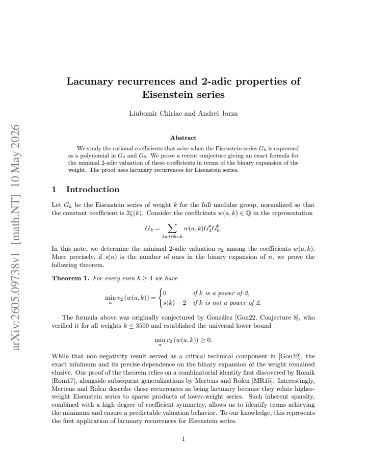 First page