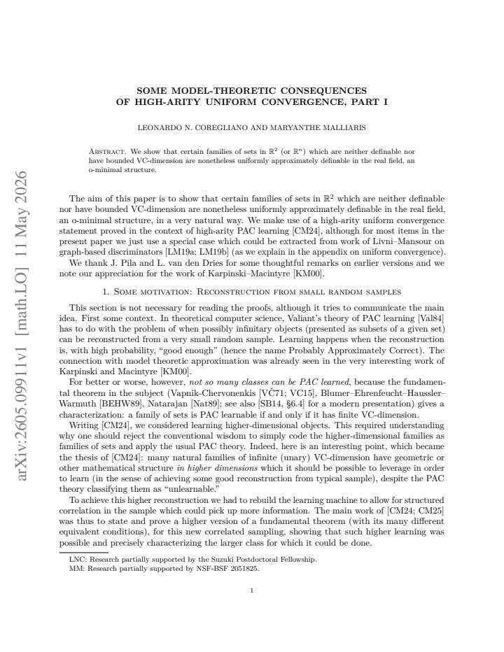 First page