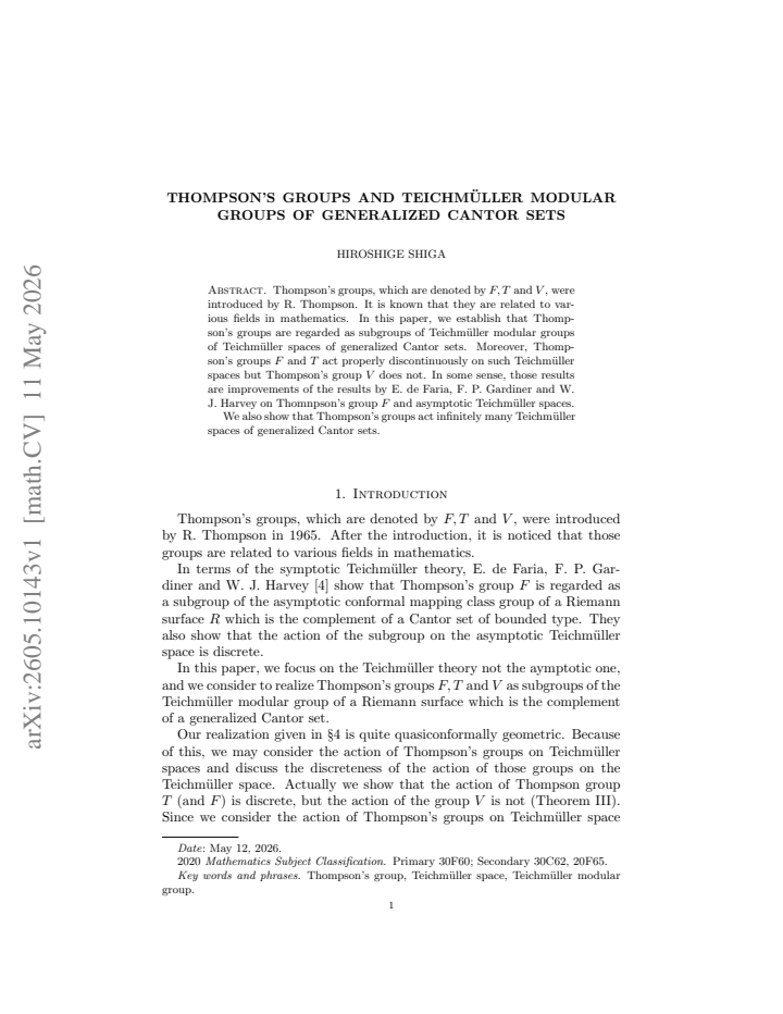 First page