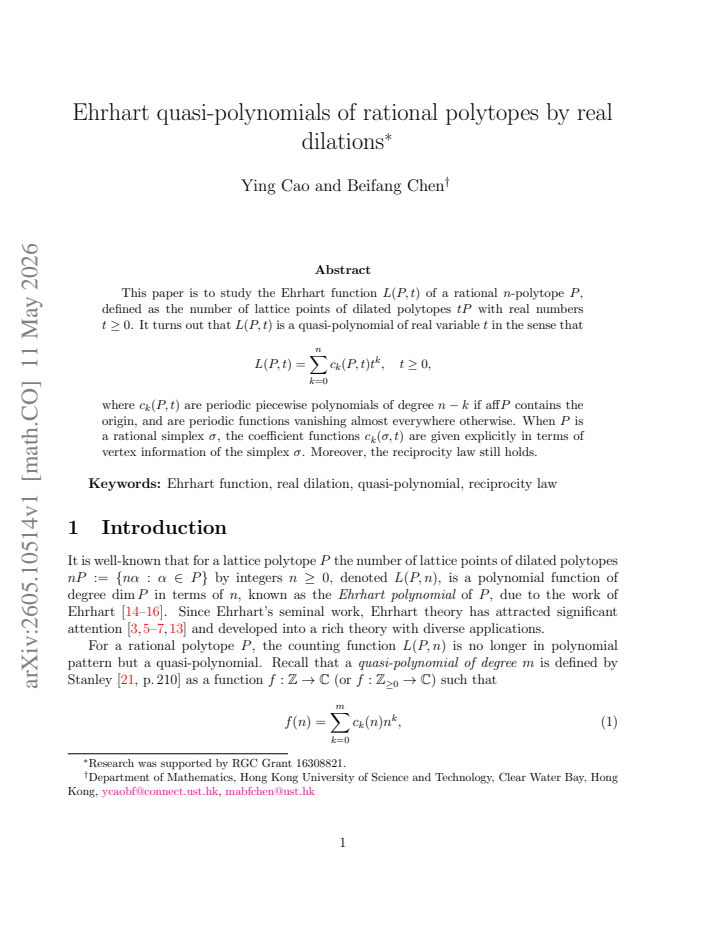 First page