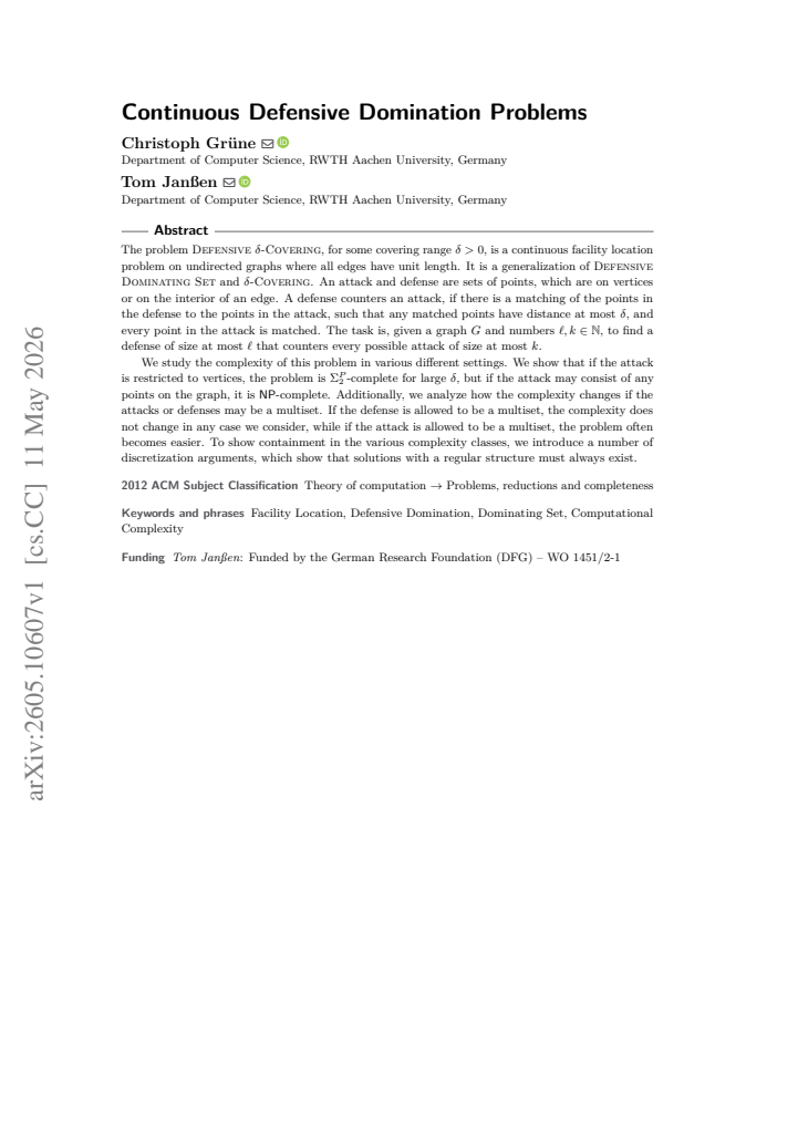 First page
