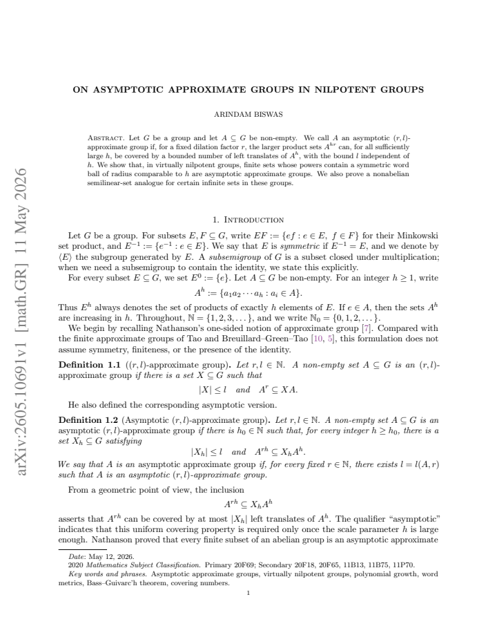 First page