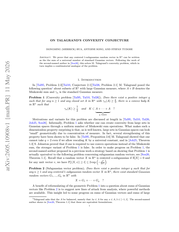 First page
