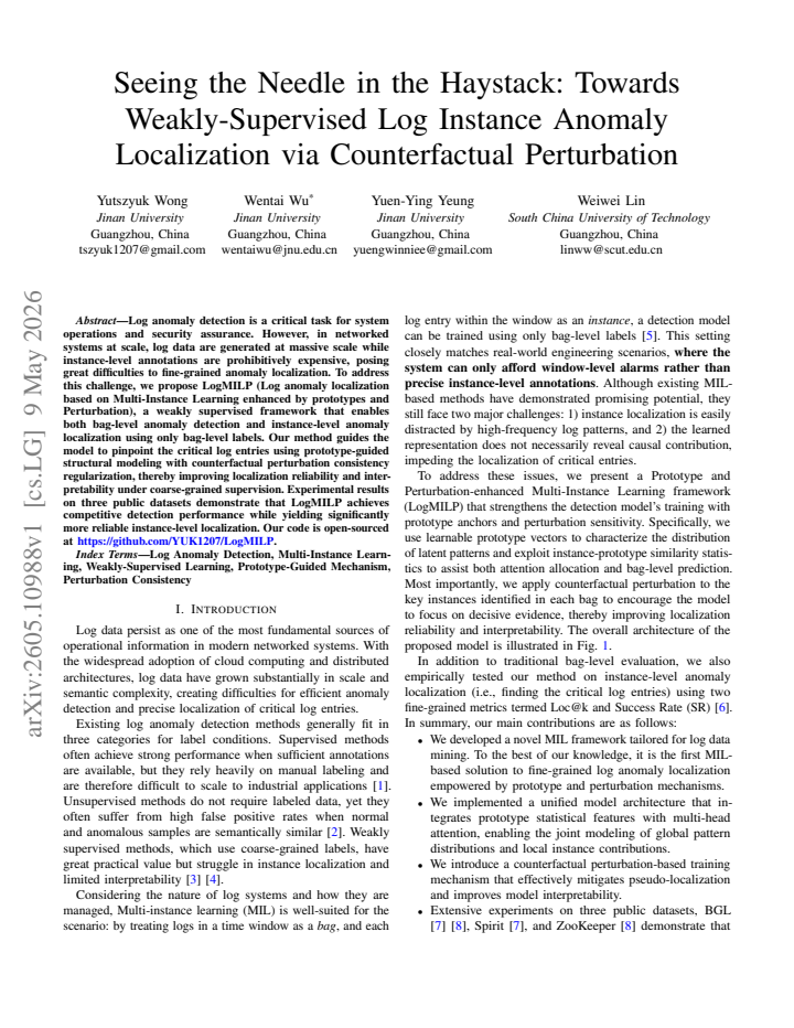 First page