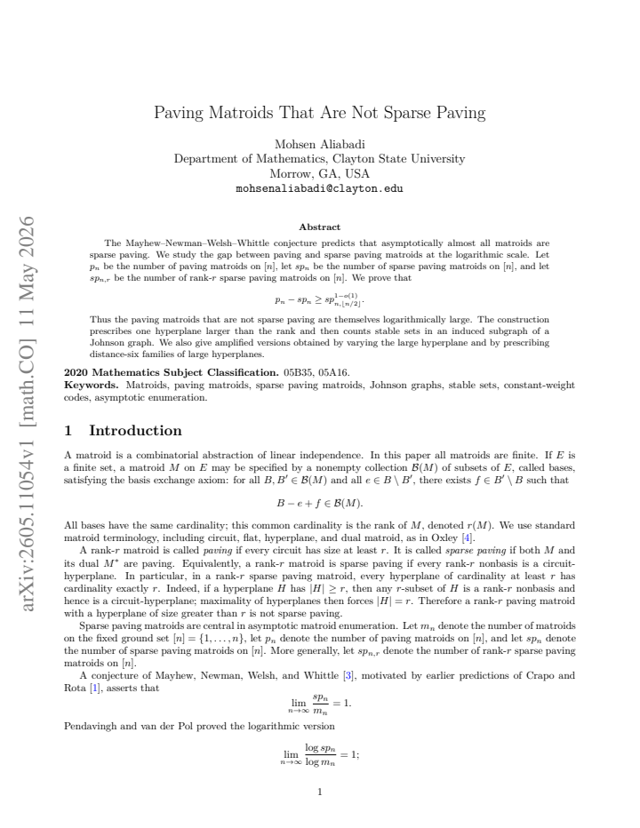 First page