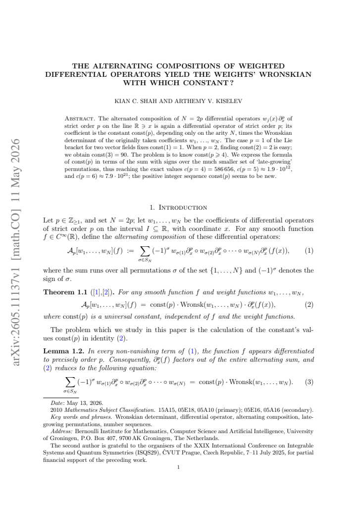 First page