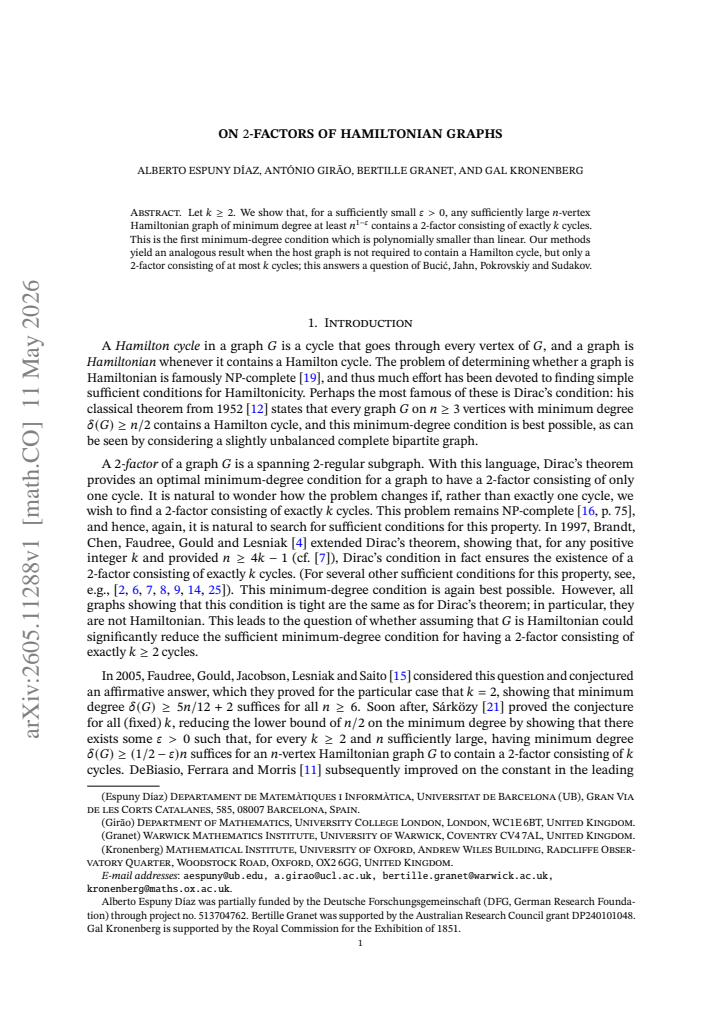 First page
