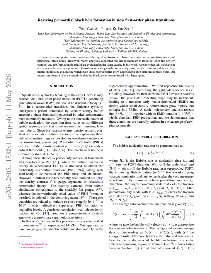 First page