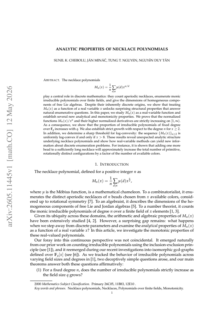 First page