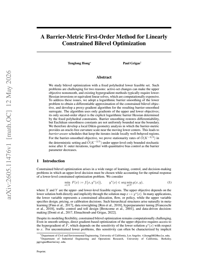 First page