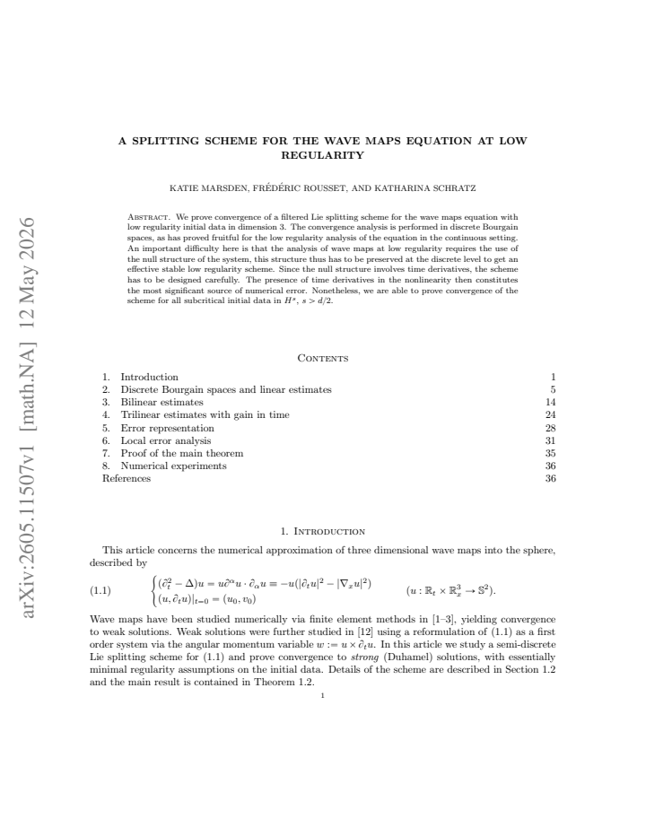 First page