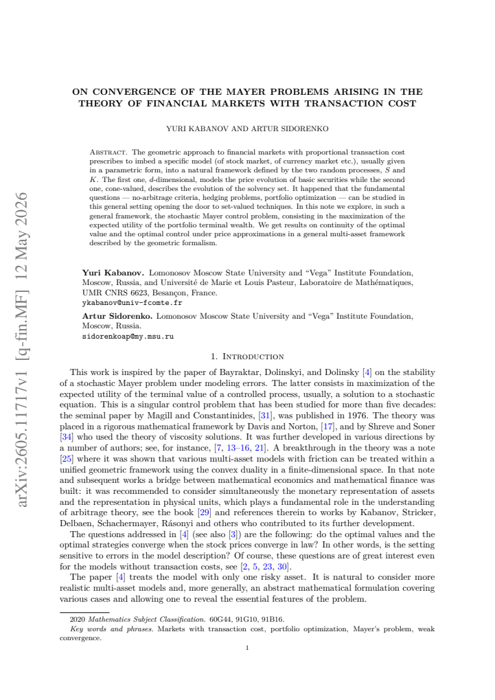 First page