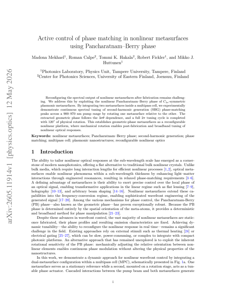 First page