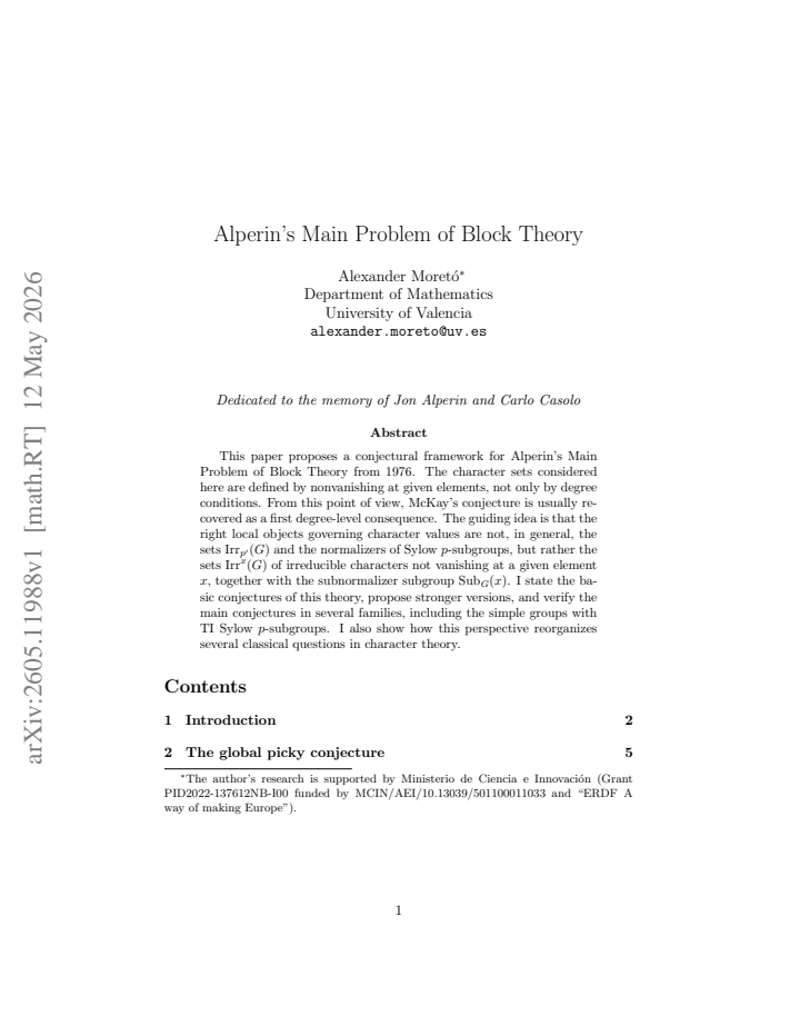 First page