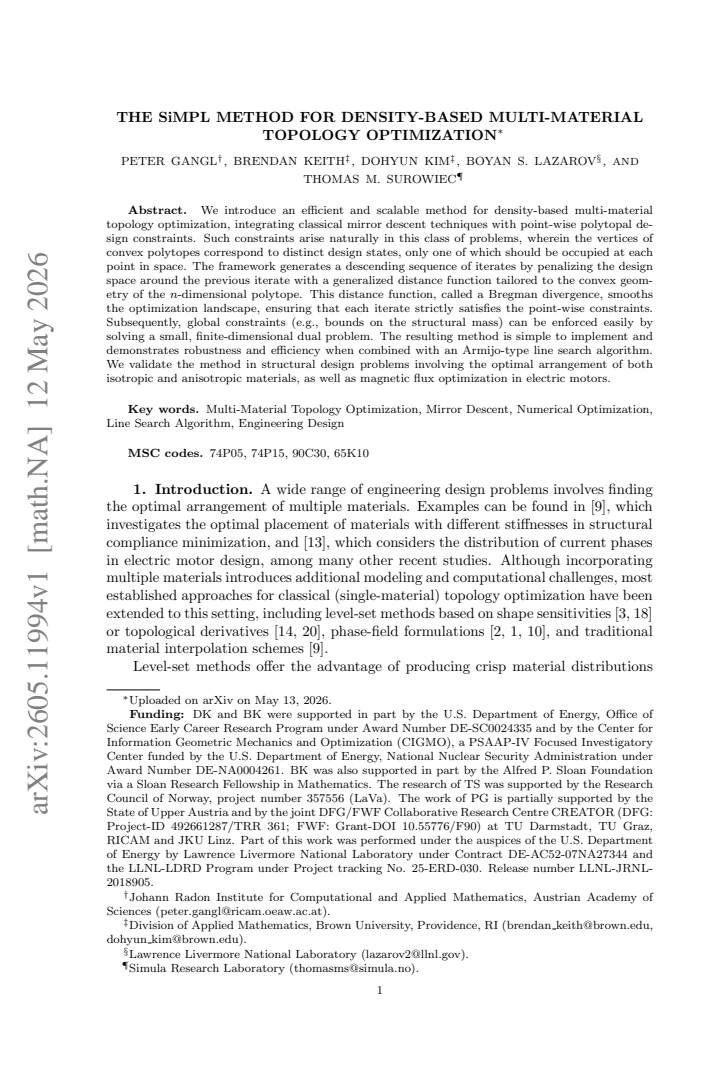 First page