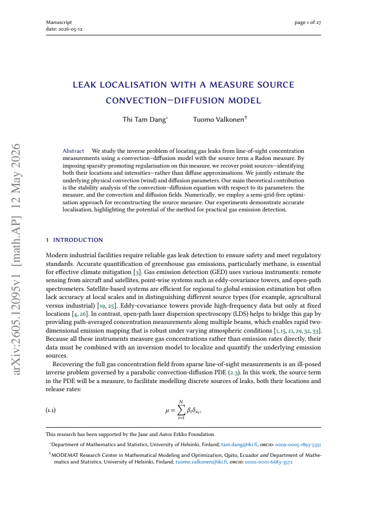 First page