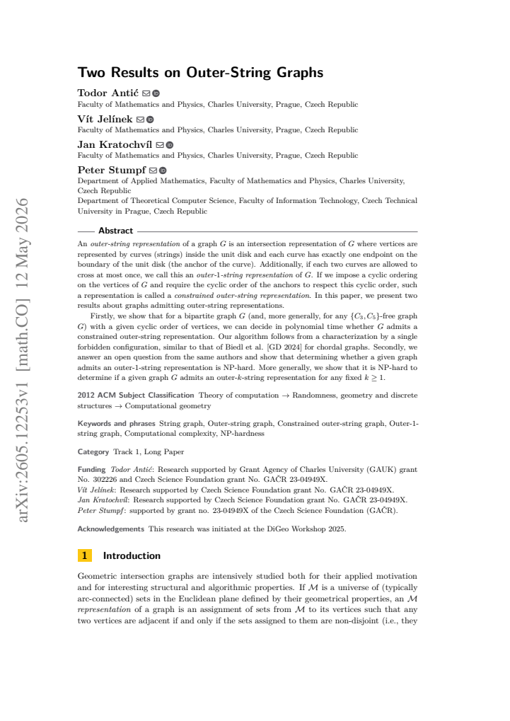 First page
