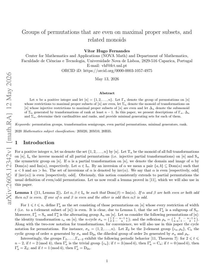 First page