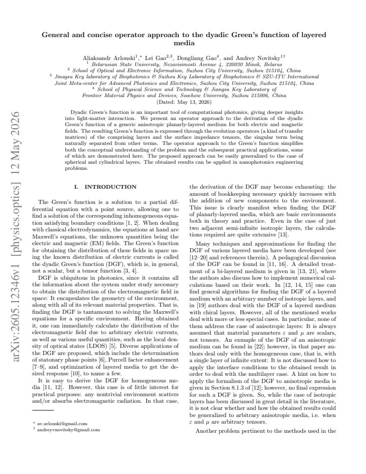First page