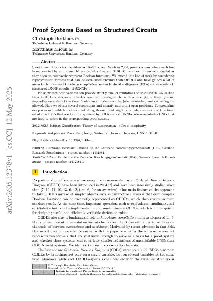 First page