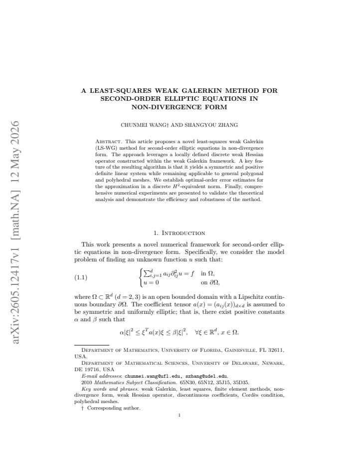 First page