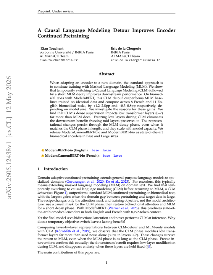 First page