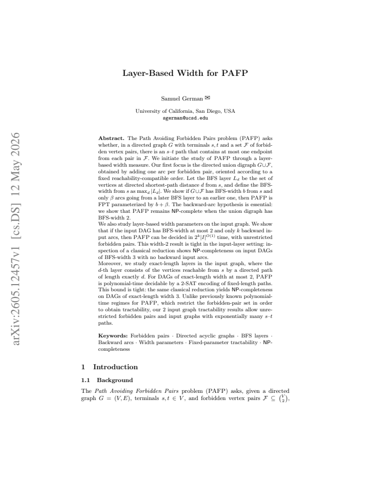 First page